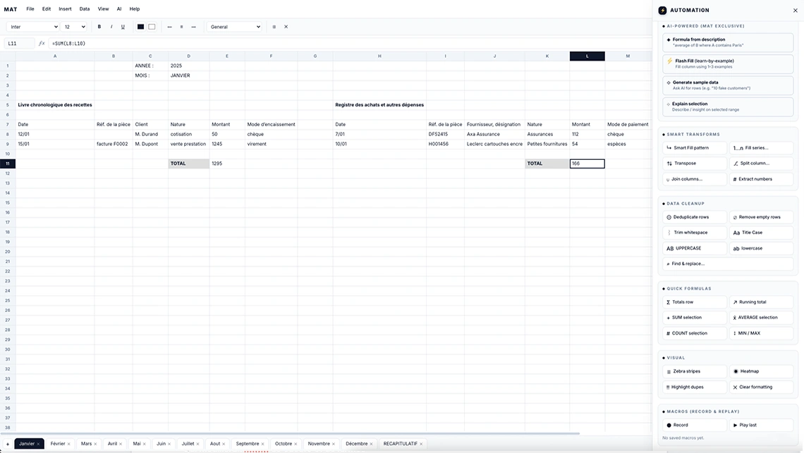 MAT — The Spreadsheet of the Future