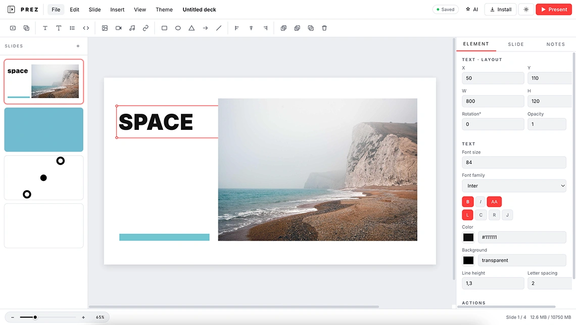 PREZ — Bold Presentations from the Future