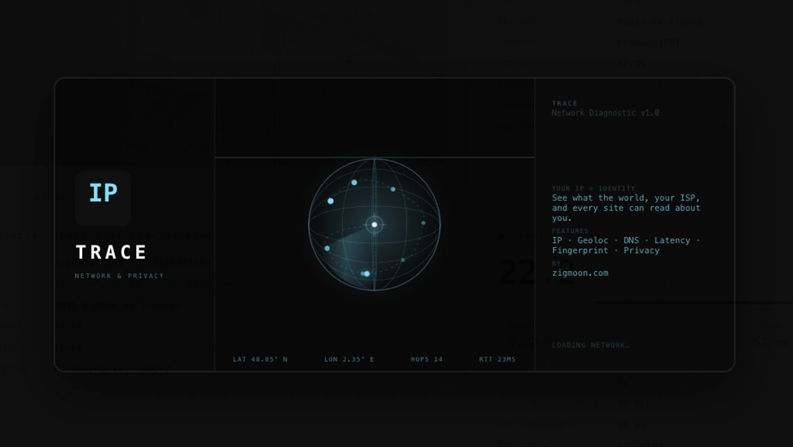 TRACE — IP Lookup & Privacy Diagnostic