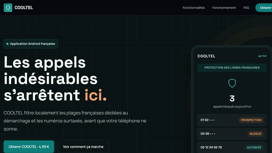 COOLTEL — French Android Call Protection