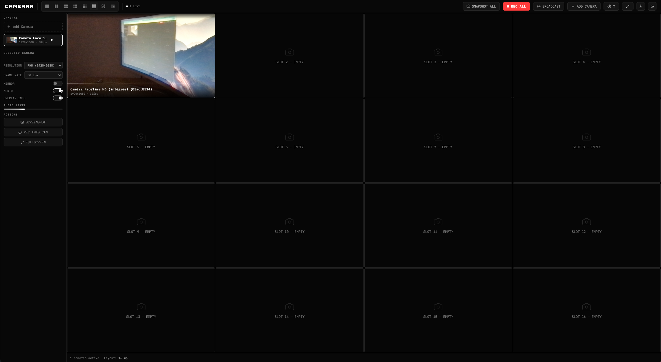 CAMERRA — Multi-Camera Studio & Live Broadcast